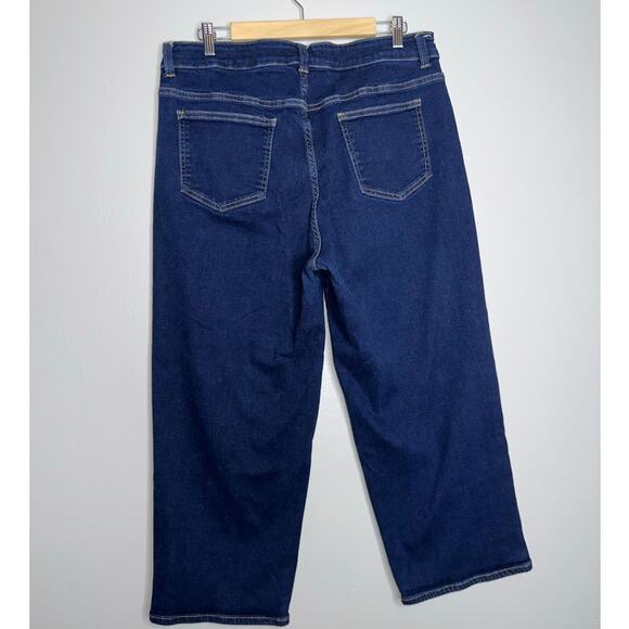 Universal Standard Size 14 Straight Leg Crop Jeans Dark Wash Denim Women’s Blue - Picture 7 of 7